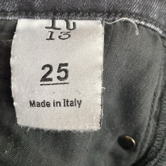 R13 Designer Crossover Black Jeans size 25 like new - Picture 11 of 12